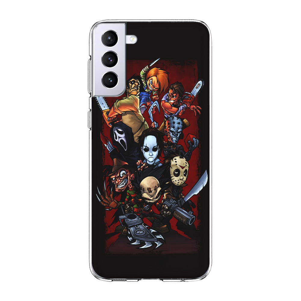Horror Character Cartoon Samsung Galaxy S21 Plus Case-Phone Case-Clear Soft Case-Altracase