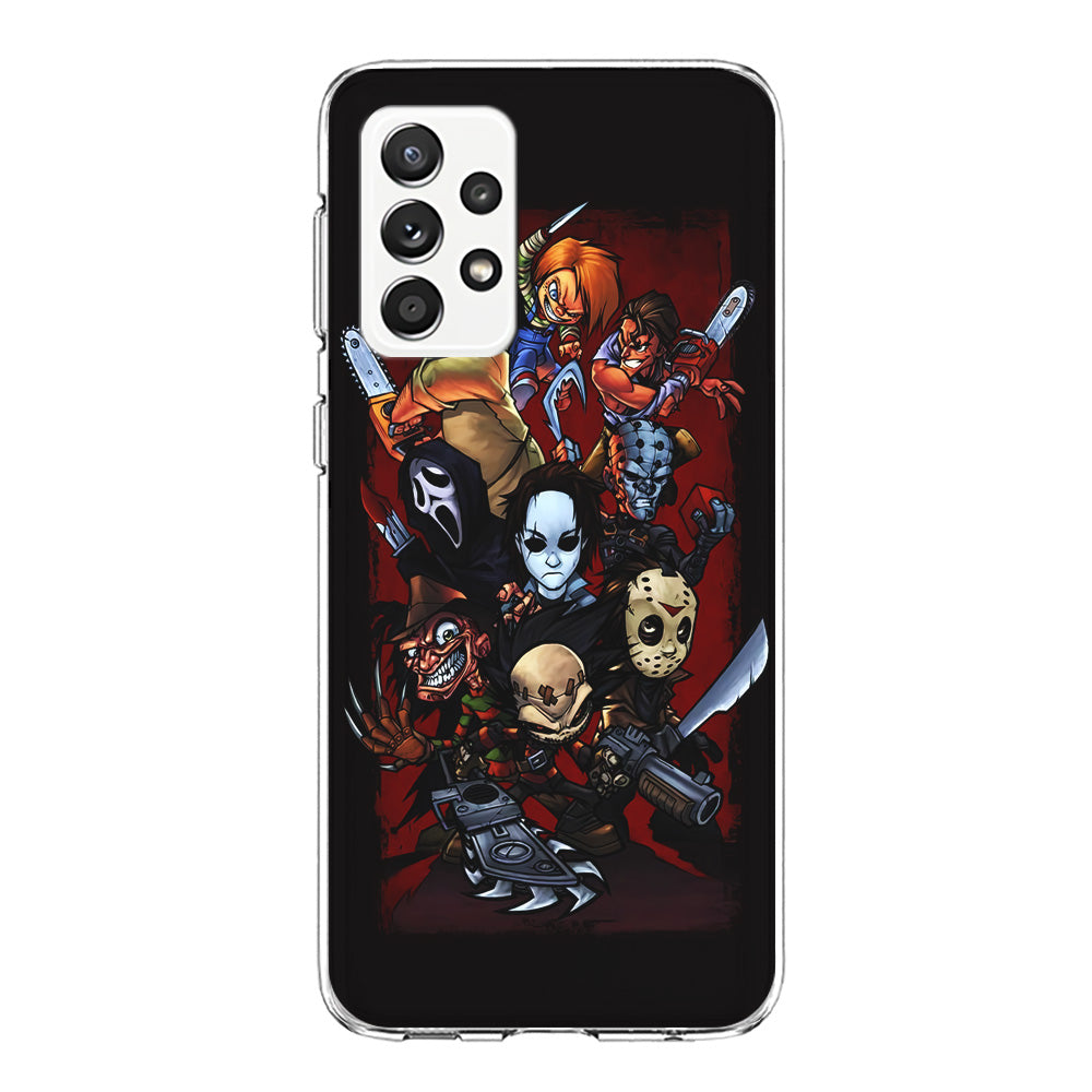 Horror Character Cartoon Samsung Galaxy A72 Case-Phone Case-Clear Soft Case-Altracase