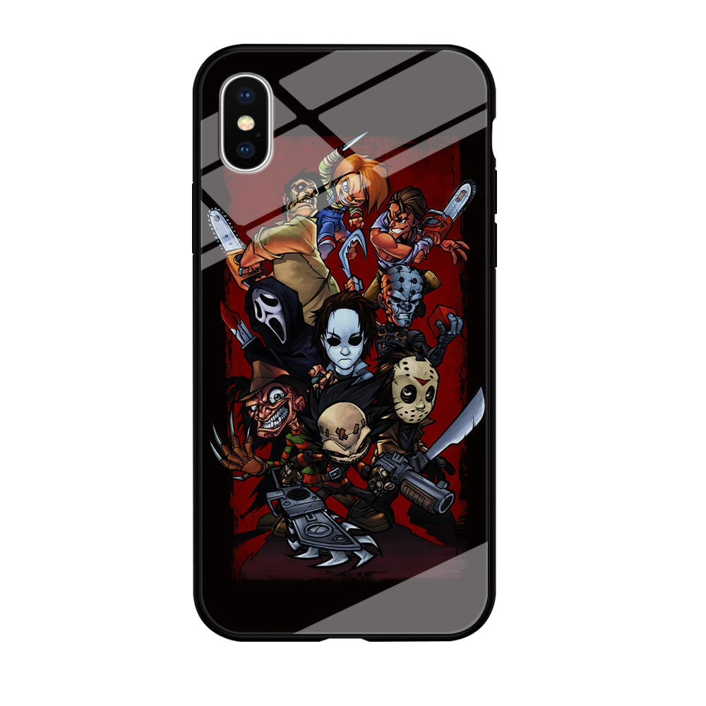 Horror Character Cartoon iPhone Xs Case-Phone Case-Tempered Glass Case-Altracase