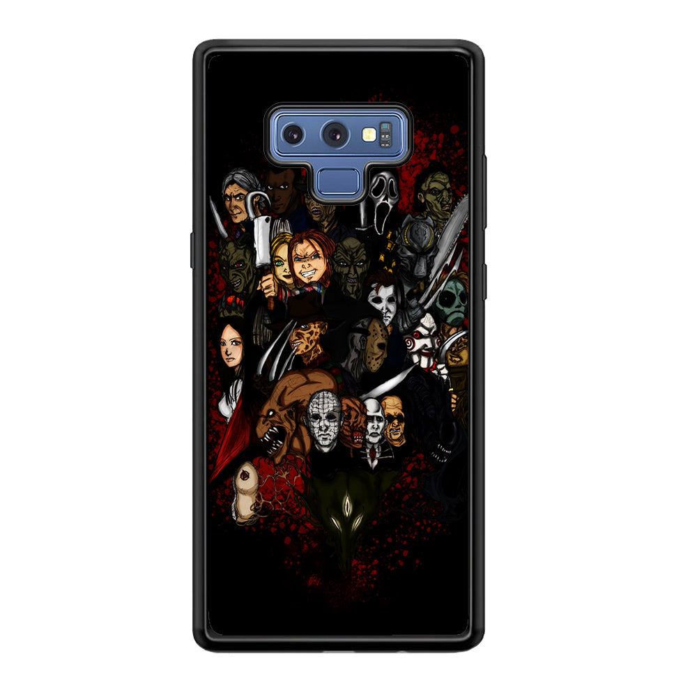 Horror Movie Character Samsung Galaxy Note 9 Case-Phone Case-Rubber Black (2D Case)-Altracase