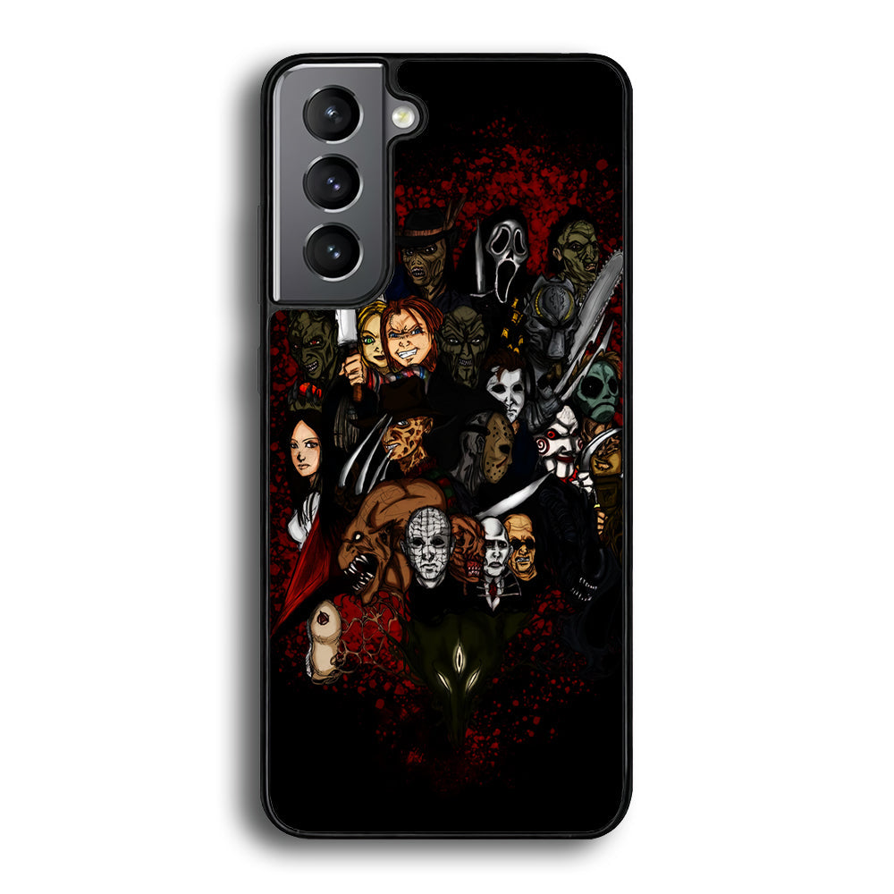 Horror Movie Character Samsung Galaxy S25 Case-Phone Case-Rubber Black (2D Case)-Altracase