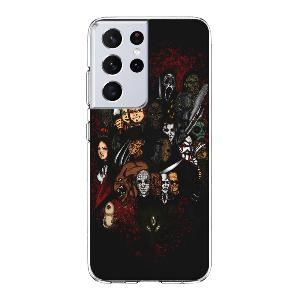 Horror Movie Character Samsung Galaxy S23 Ultra Case-Phone Case-Clear Soft Case-Altracase
