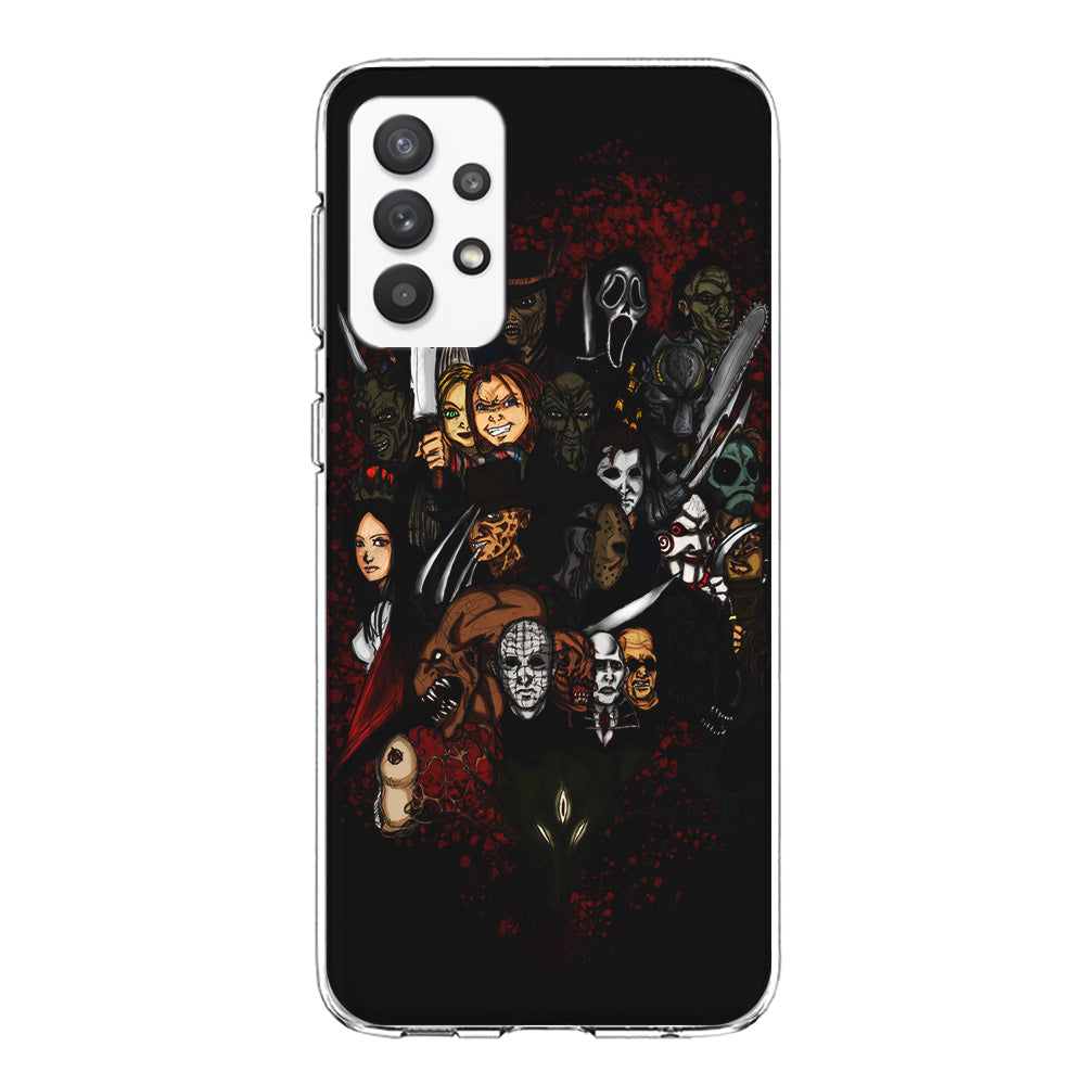 Horror Movie Character Samsung Galaxy A32 Case-Phone Case-Clear Soft Case-Altracase