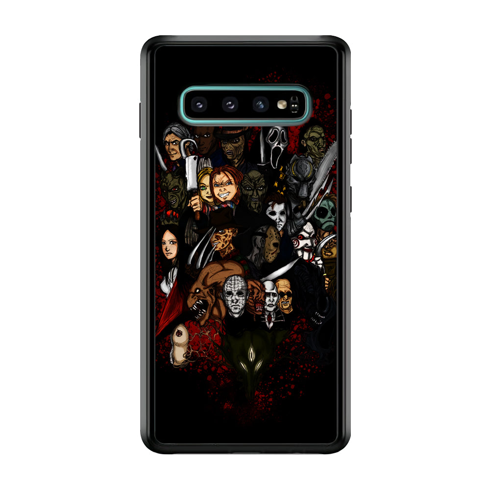 Horror Movie Character Samsung Galaxy S10 Plus Case-Phone Case-Rubber Black (2D Case)-Altracase