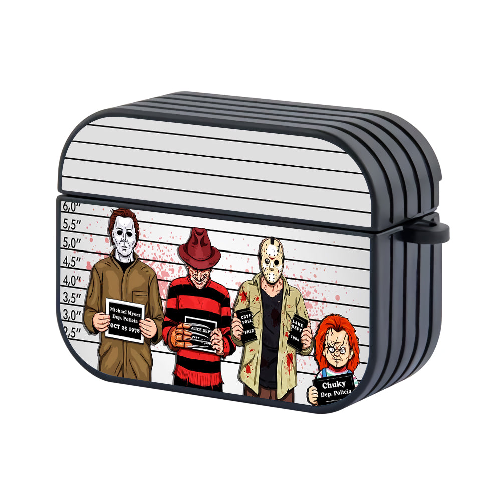 Horror Movies Main Characters Hard Plastic Case Cover For Apple Airpods Pro 2-AirPod Case-Altracase