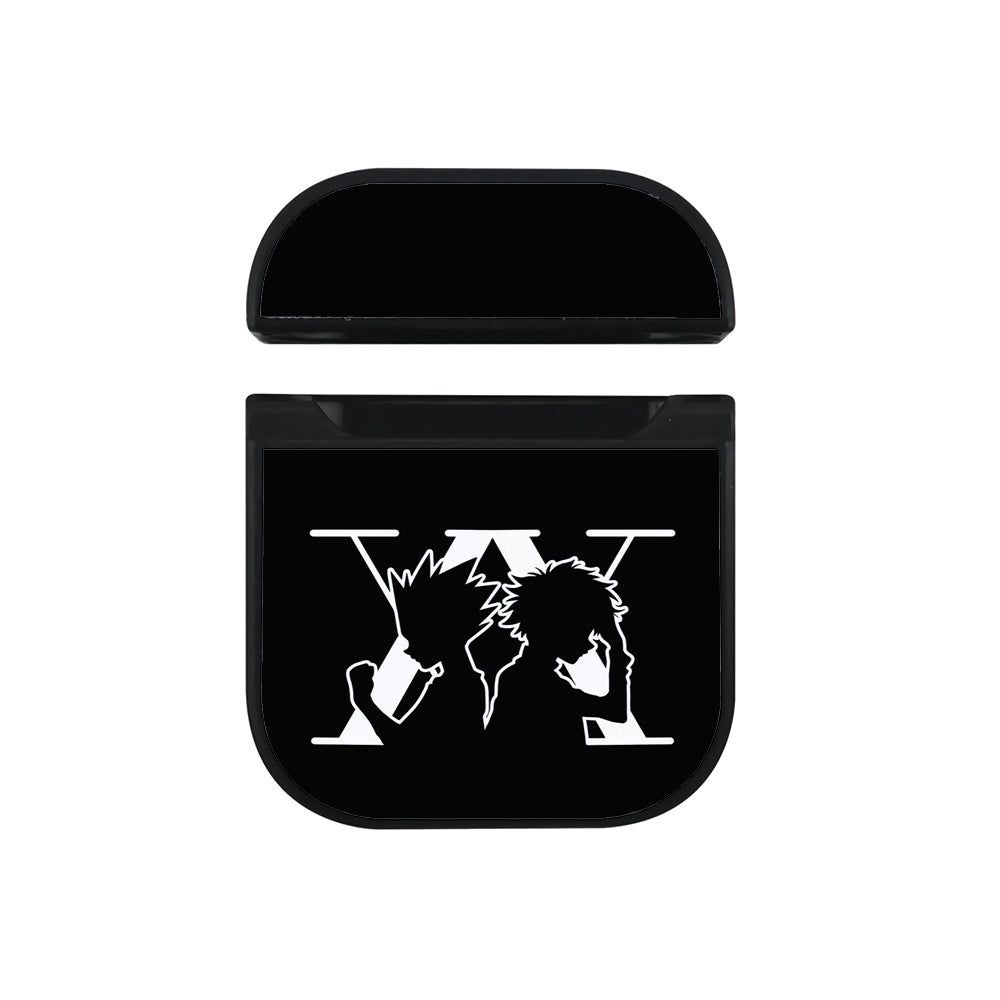 Hunter x Hunter Logo Silhouette Apple AirPods Case-AirPod Case-Black-Altracase