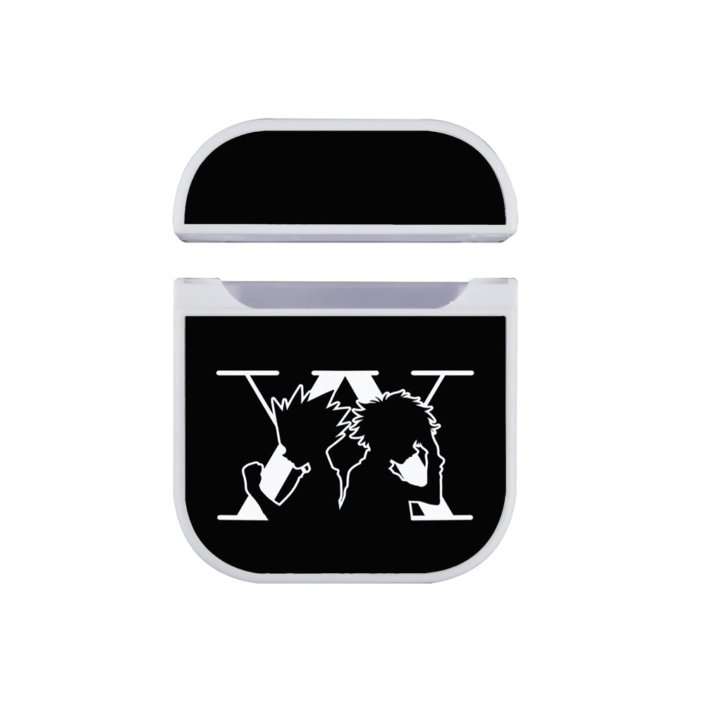 Hunter x Hunter Logo Silhouette Apple AirPods Case-AirPod Case-White-Altracase