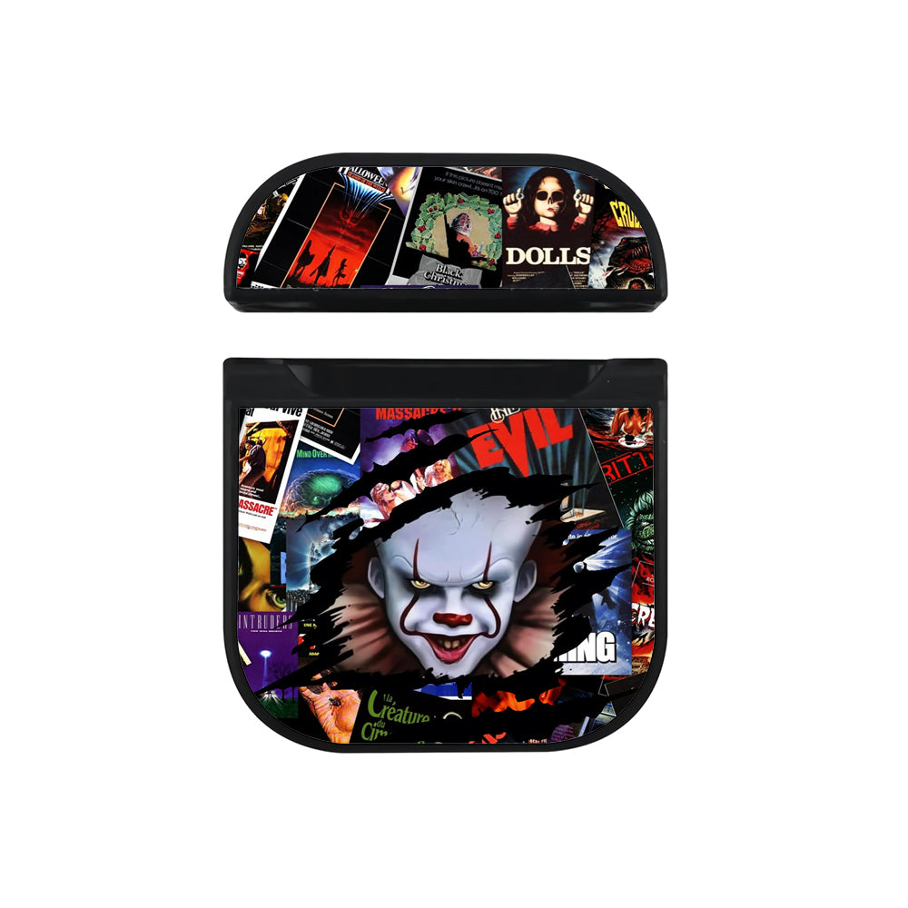 IT Pennywise Gaze From The Poster Apple AirPods Case-AirPod Case-Black-Altracase