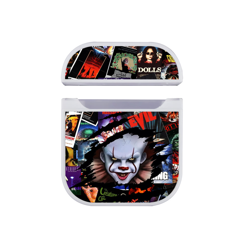 IT Pennywise Gaze From The Poster Apple AirPods Case-AirPod Case-White-Altracase