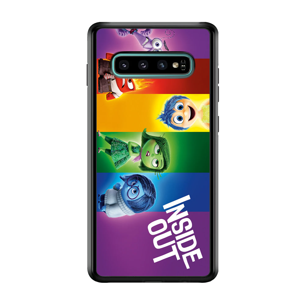 Inside Out Character Samsung Galaxy S10 Case-Phone Case-Rubber Black (2D Case)-Altracase