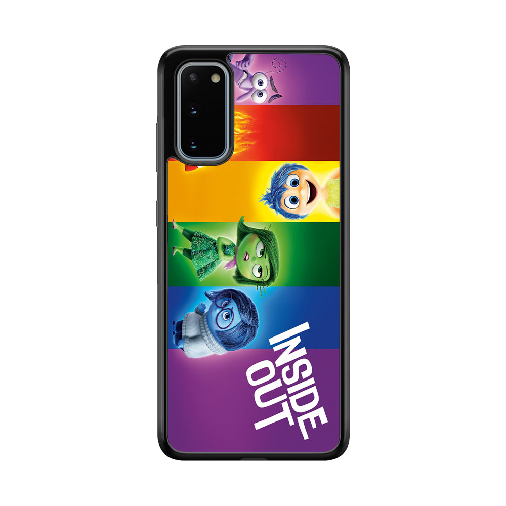 Inside Out Character Samsung Galaxy S20 Case-Phone Case-Rubber Black (2D Case)-Altracase