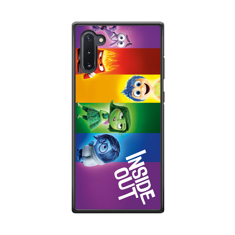 Inside Out Character Samsung Galaxy Note 10 Case-Phone Case-Rubber Black (2D Case)-Altracase