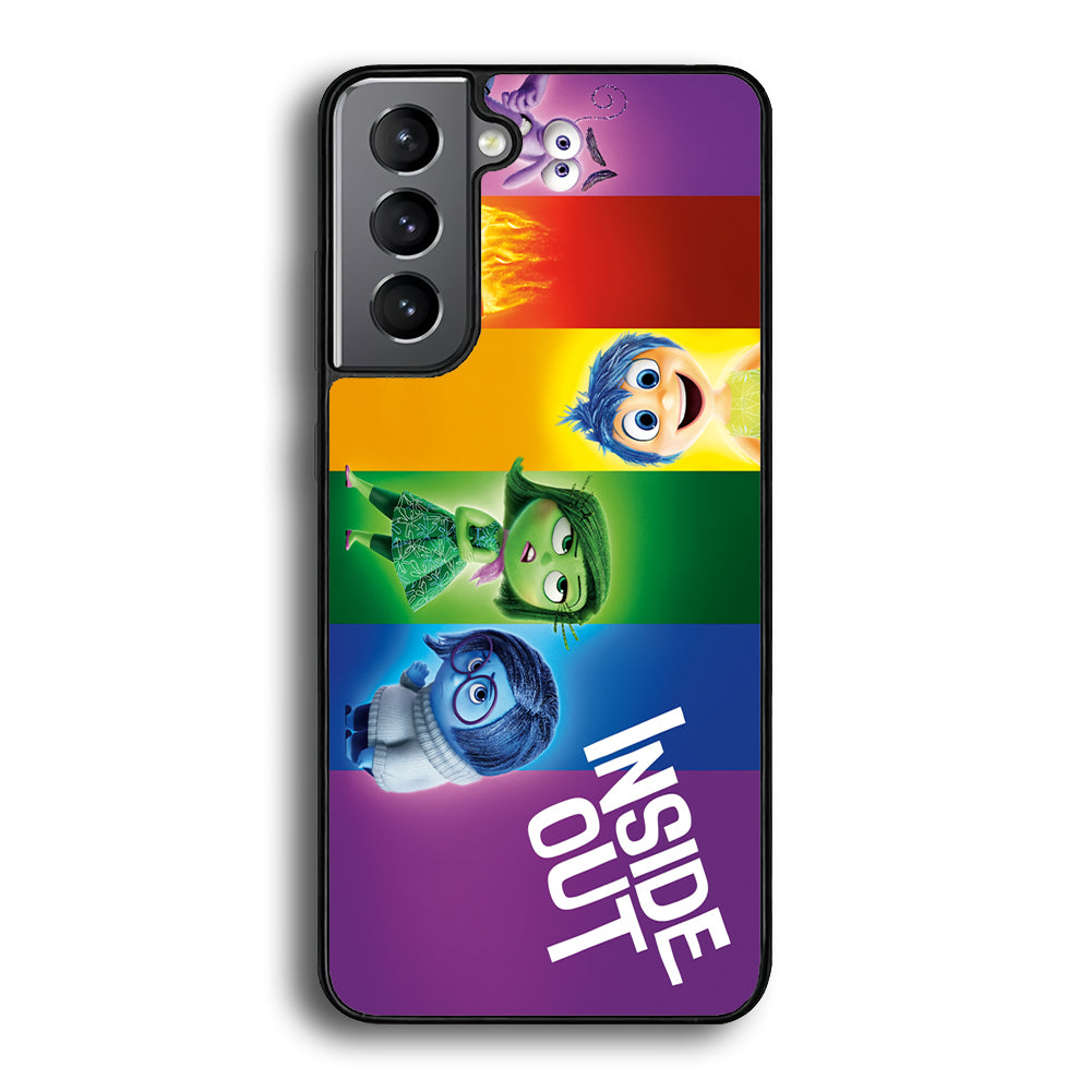 Inside Out Character Samsung Galaxy S21 Plus Case-Phone Case-Rubber Black (2D Case)-Altracase