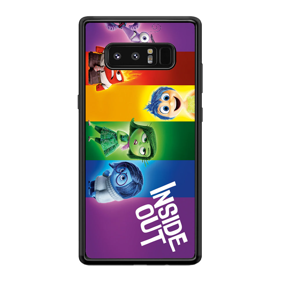 Inside Out Character Samsung Galaxy Note 8 Case-Phone Case-Rubber Black (2D Case)-Altracase