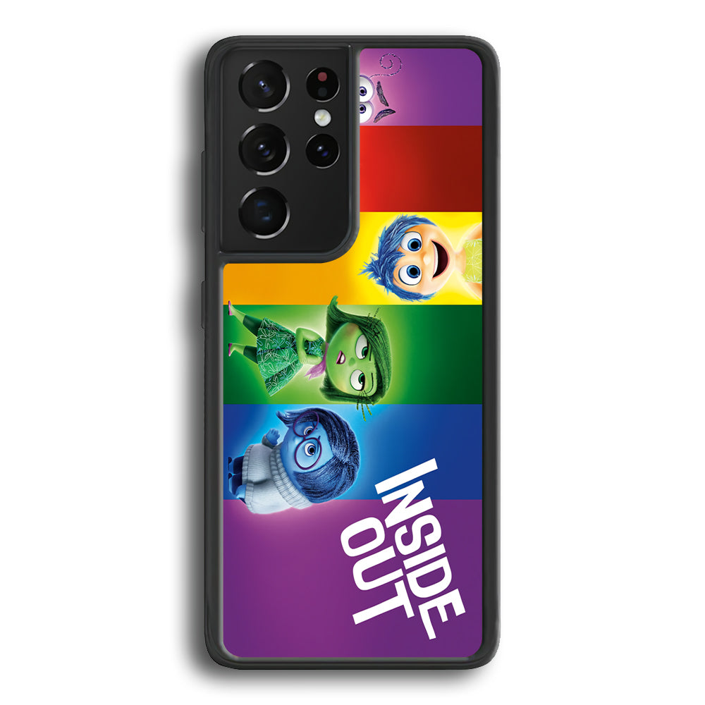 Inside Out Character Samsung Galaxy S23 Ultra Case-Phone Case-Rubber Black (2D Case)-Altracase