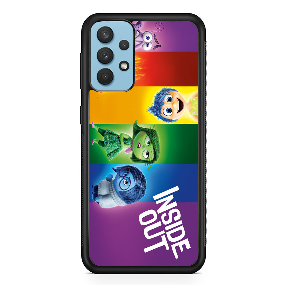 Inside Out Character Samsung Galaxy A32 Case-Phone Case-Rubber Black (2D Case)-Altracase