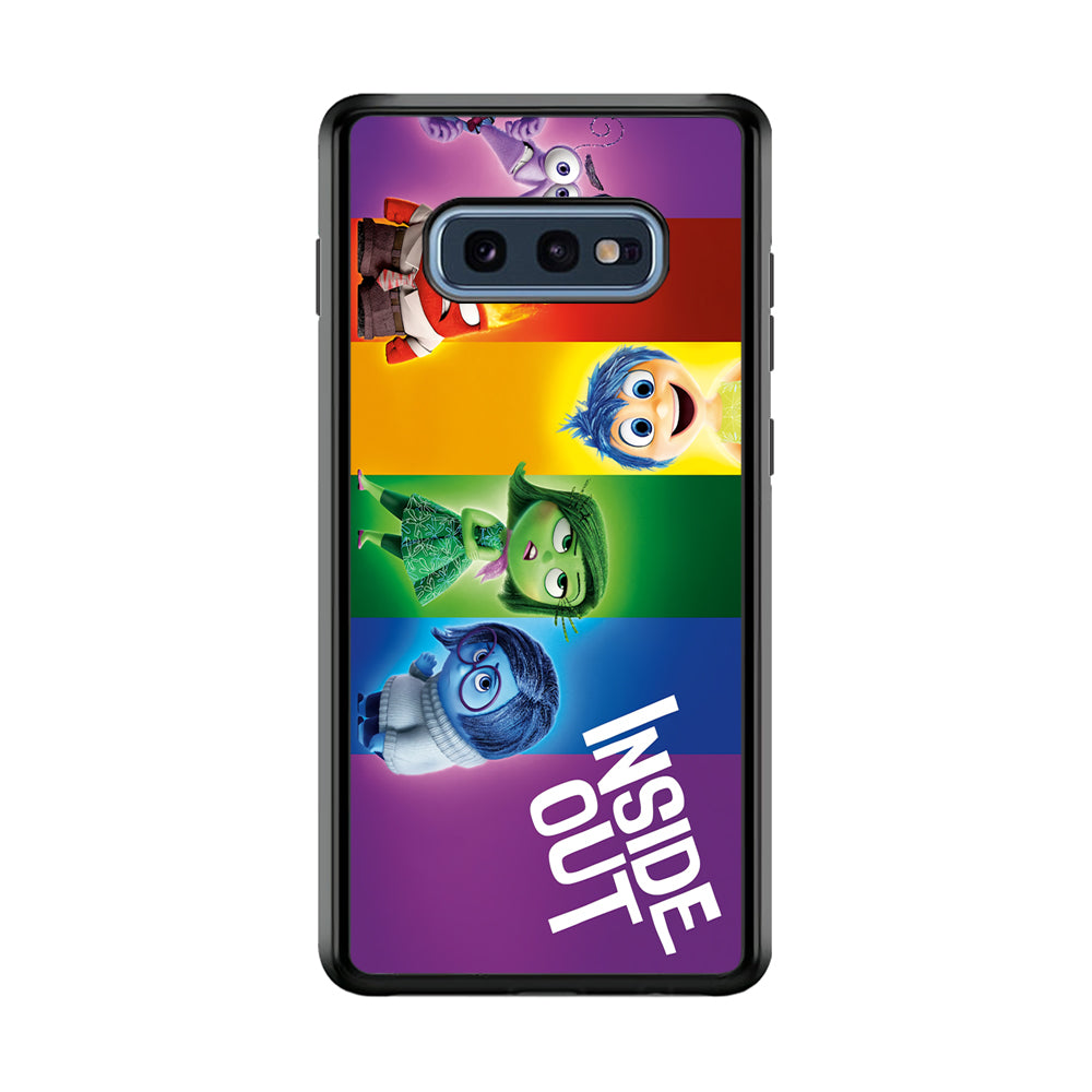 Inside Out Character Samsung Galaxy S10E Case-Phone Case-Rubber Black (2D Case)-Altracase