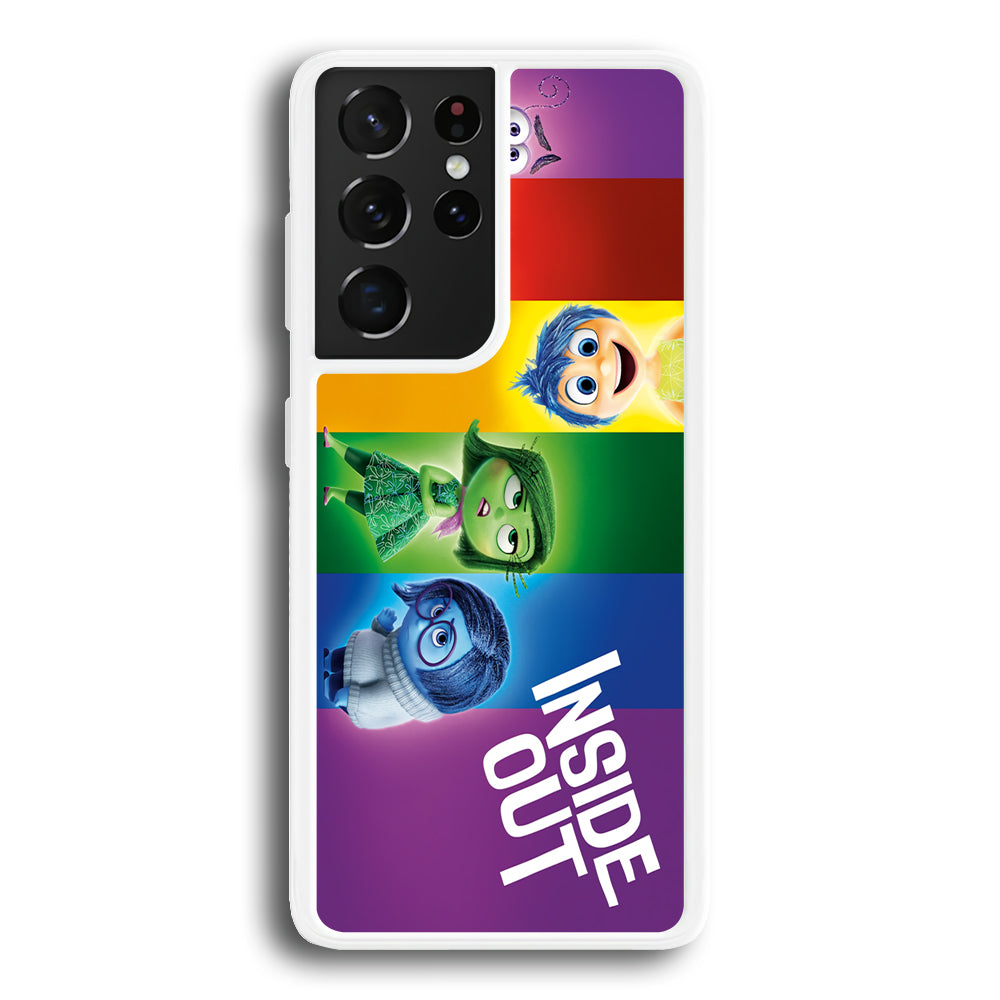 Inside Out Character Samsung Galaxy S22 Ultra Case-Phone Case-Rubber White (2D Case)-Altracase