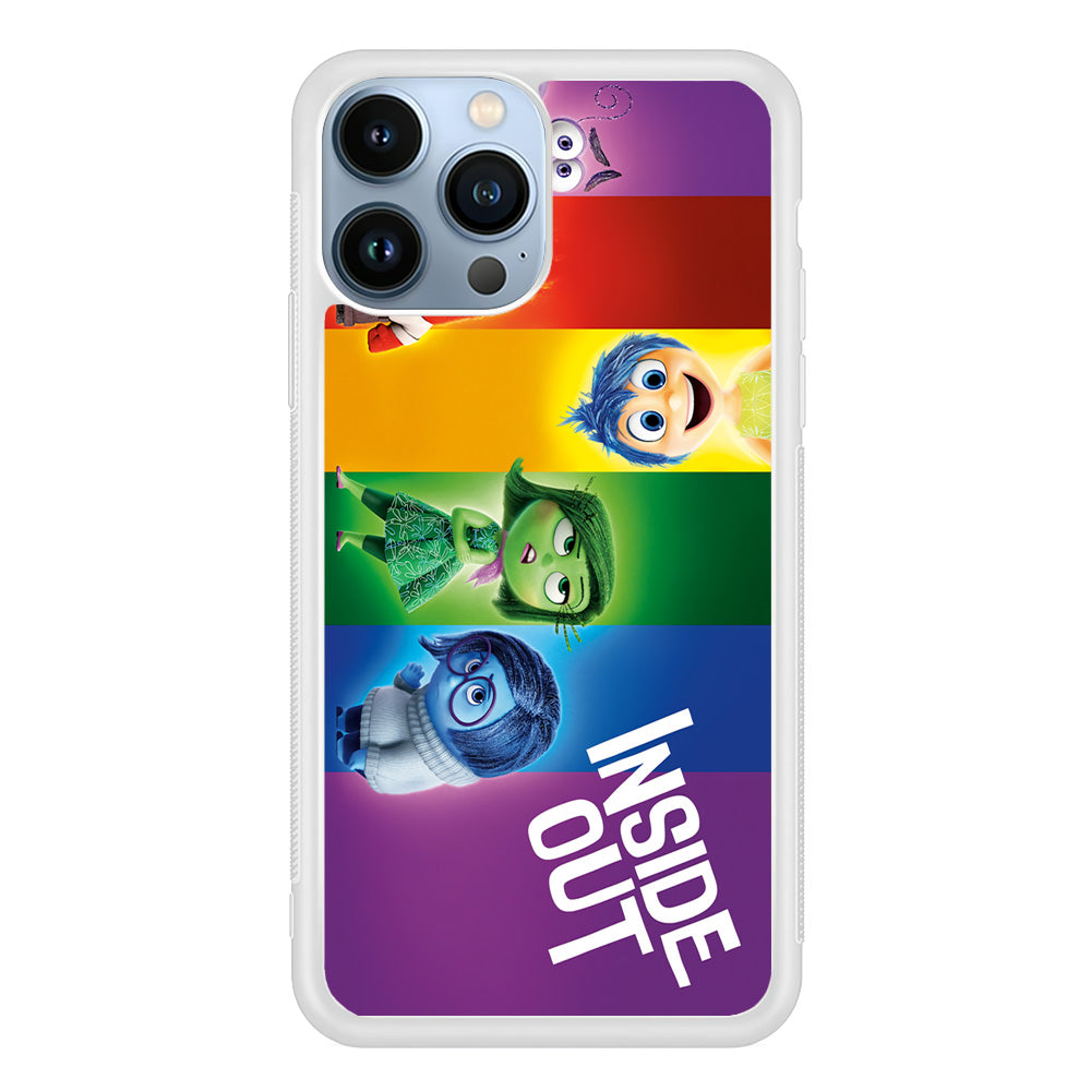 Inside Out Character iPhone 15 Pro Max Case-Phone Case-Rubber White (2D Case)-Altracase