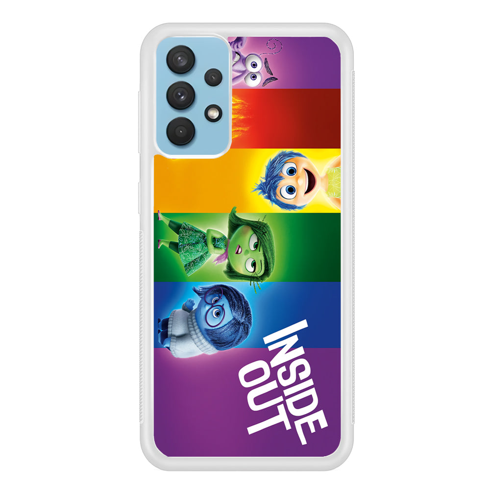 Inside Out Character Samsung Galaxy A32 Case-Phone Case-Rubber White (2D Case)-Altracase