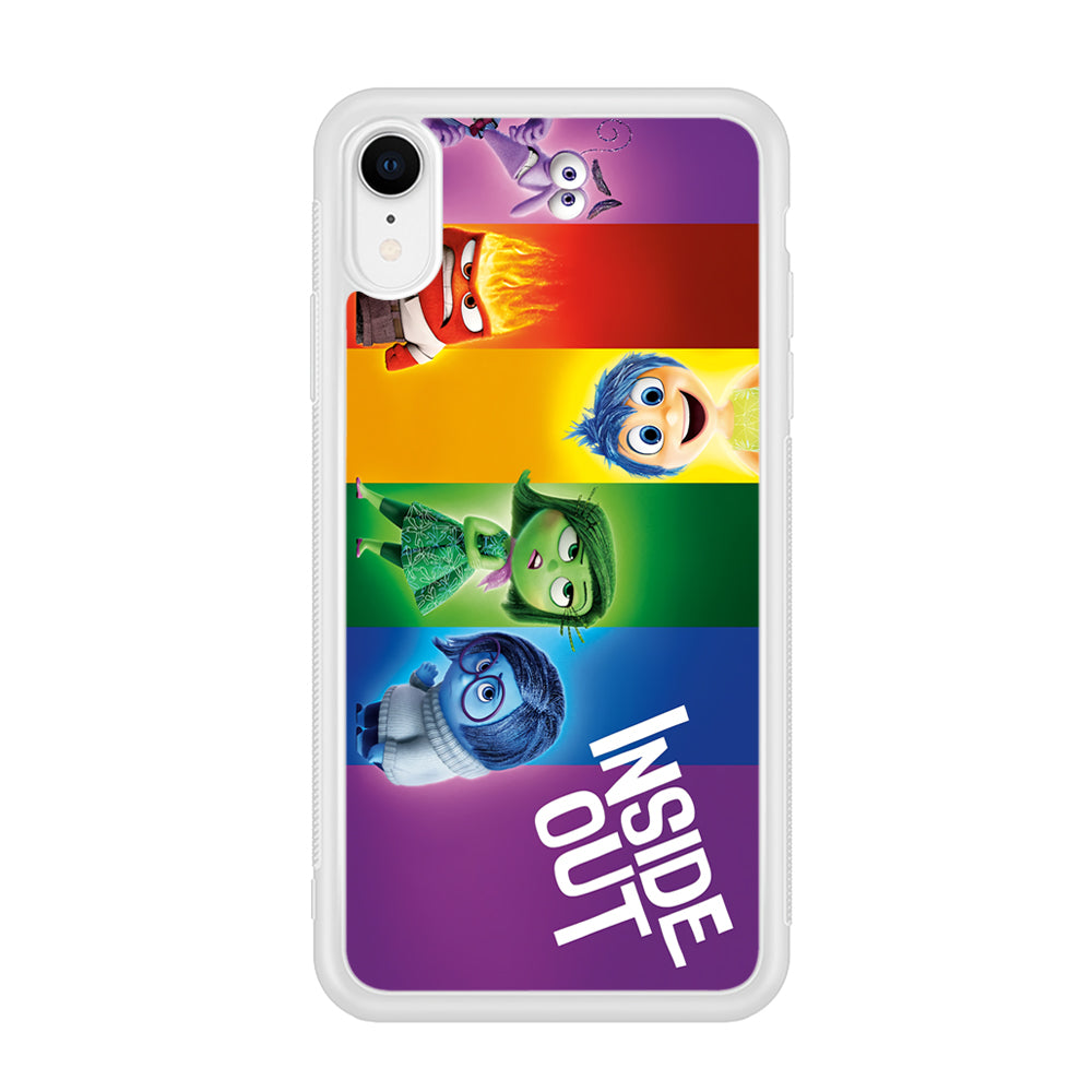 Inside Out Character iPhone XR Case-Phone Case-Rubber White (2D Case)-Altracase