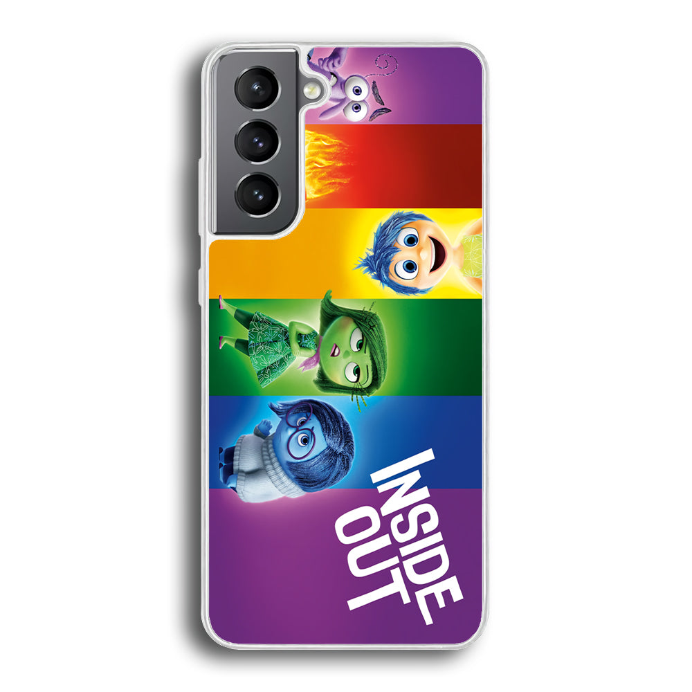 Inside Out Character Samsung Galaxy S21 Plus Case-Phone Case-Rubber White (2D Case)-Altracase