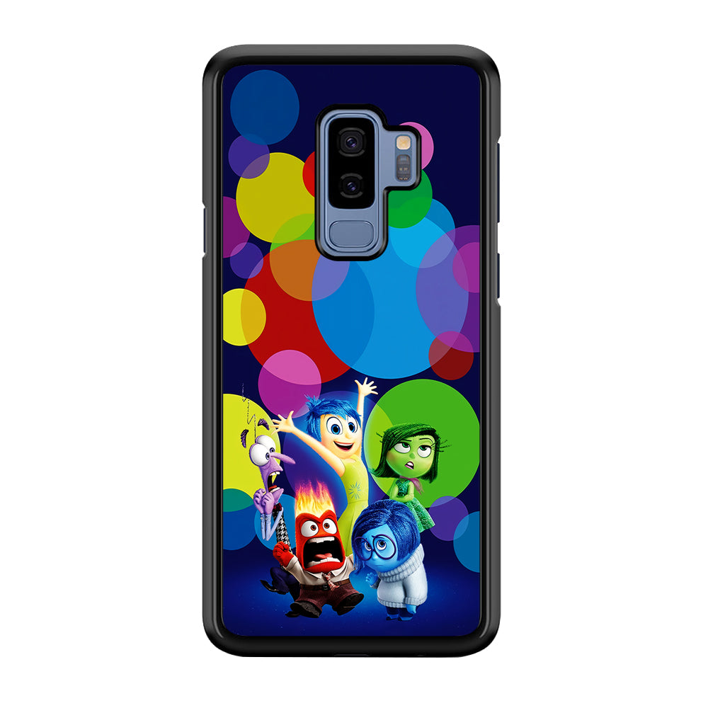 Inside Out Colorful Circle Samsung Galaxy S9 Plus Case-Phone Case-Rubber Black (2D Case)-Altracase