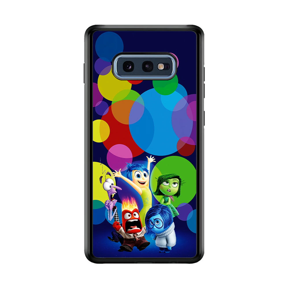 Inside Out Colorful Circle Samsung Galaxy S10E Case-Phone Case-Rubber Black (2D Case)-Altracase