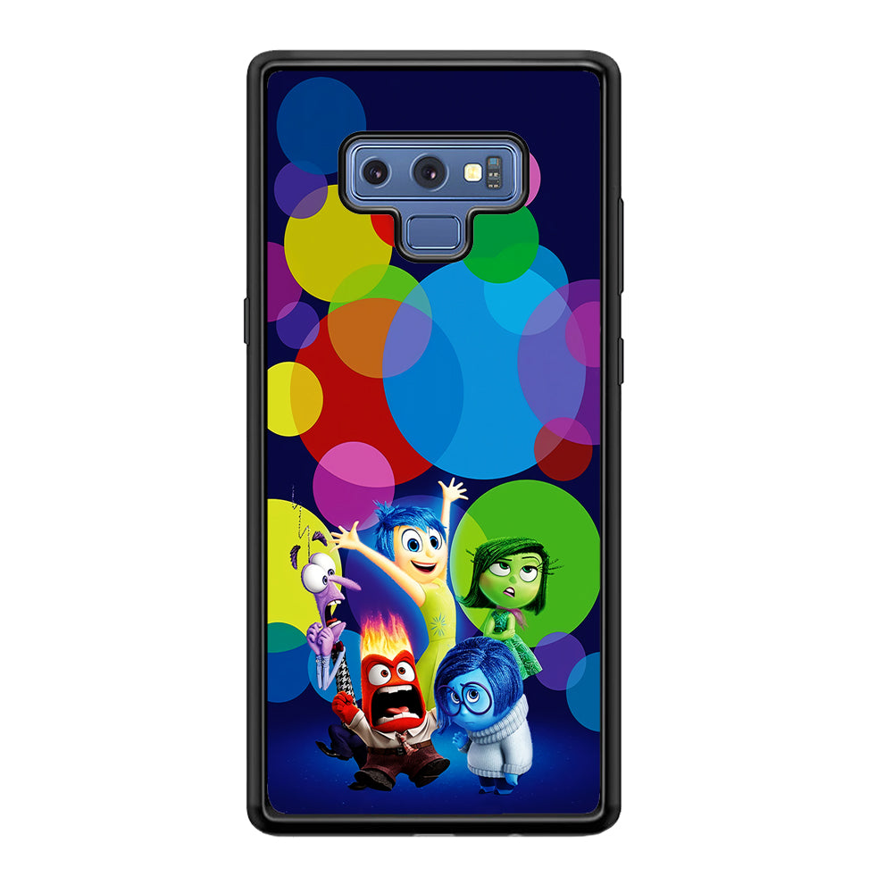 Inside Out Colorful Circle Samsung Galaxy Note 9 Case-Phone Case-Rubber Black (2D Case)-Altracase