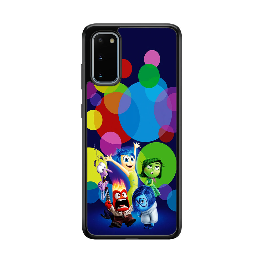 Inside Out Colorful Circle Samsung Galaxy S20 Case-Phone Case-Rubber Black (2D Case)-Altracase