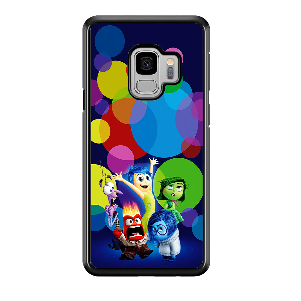 Inside Out Colorful Circle Samsung Galaxy S9 Case-Phone Case-Rubber Black (2D Case)-Altracase