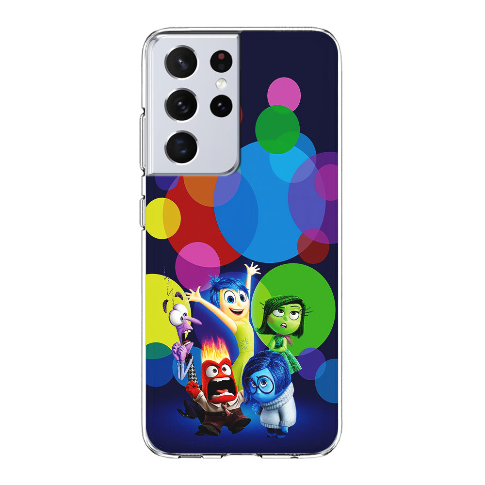 Inside Out Colorful Circle Samsung Galaxy S23 Ultra Case-Phone Case-Clear Soft Case-Altracase