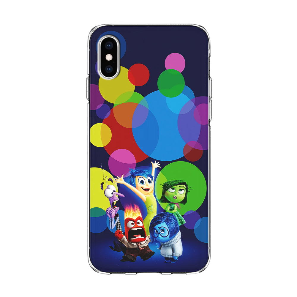 Inside Out Colorful Circle iPhone Xs Case-Phone Case-Clear Soft Case-Altracase