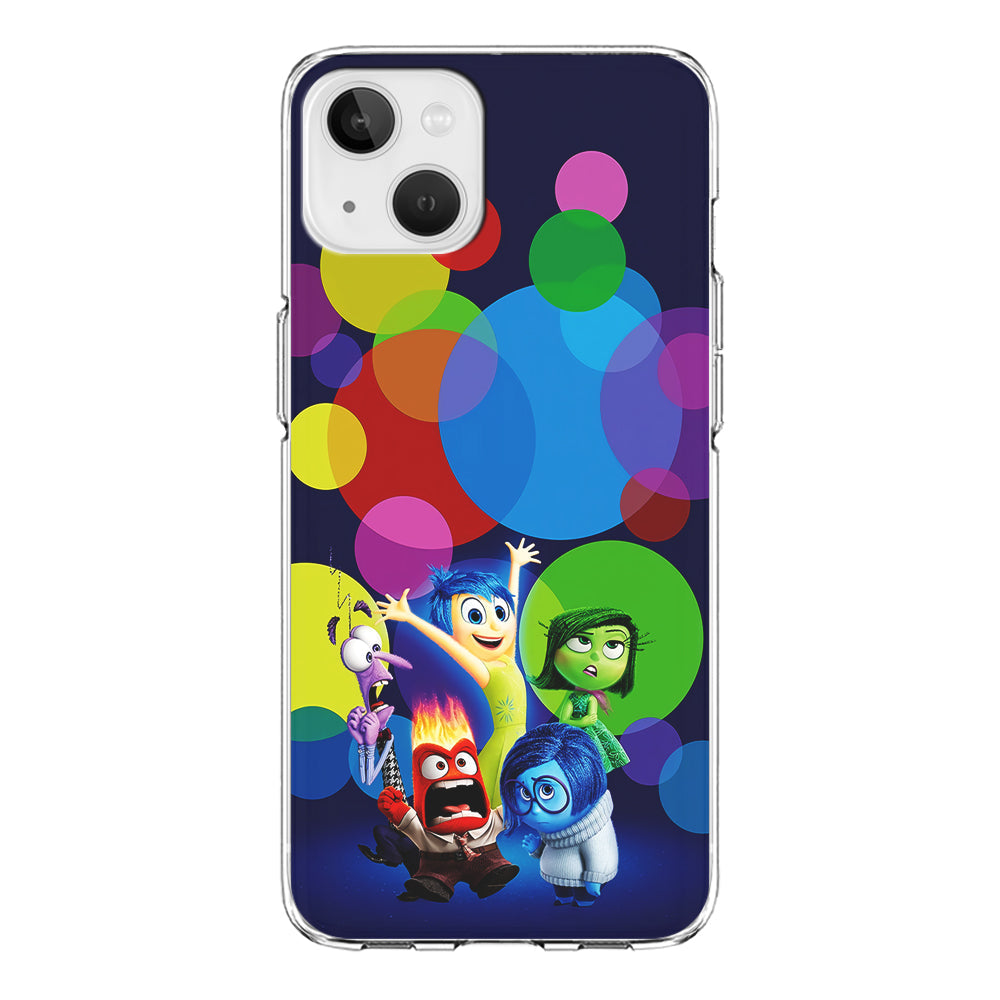 Inside Out Colorful Circle iPhone 14 Plus Case-Phone Case-Clear Soft Case-Altracase