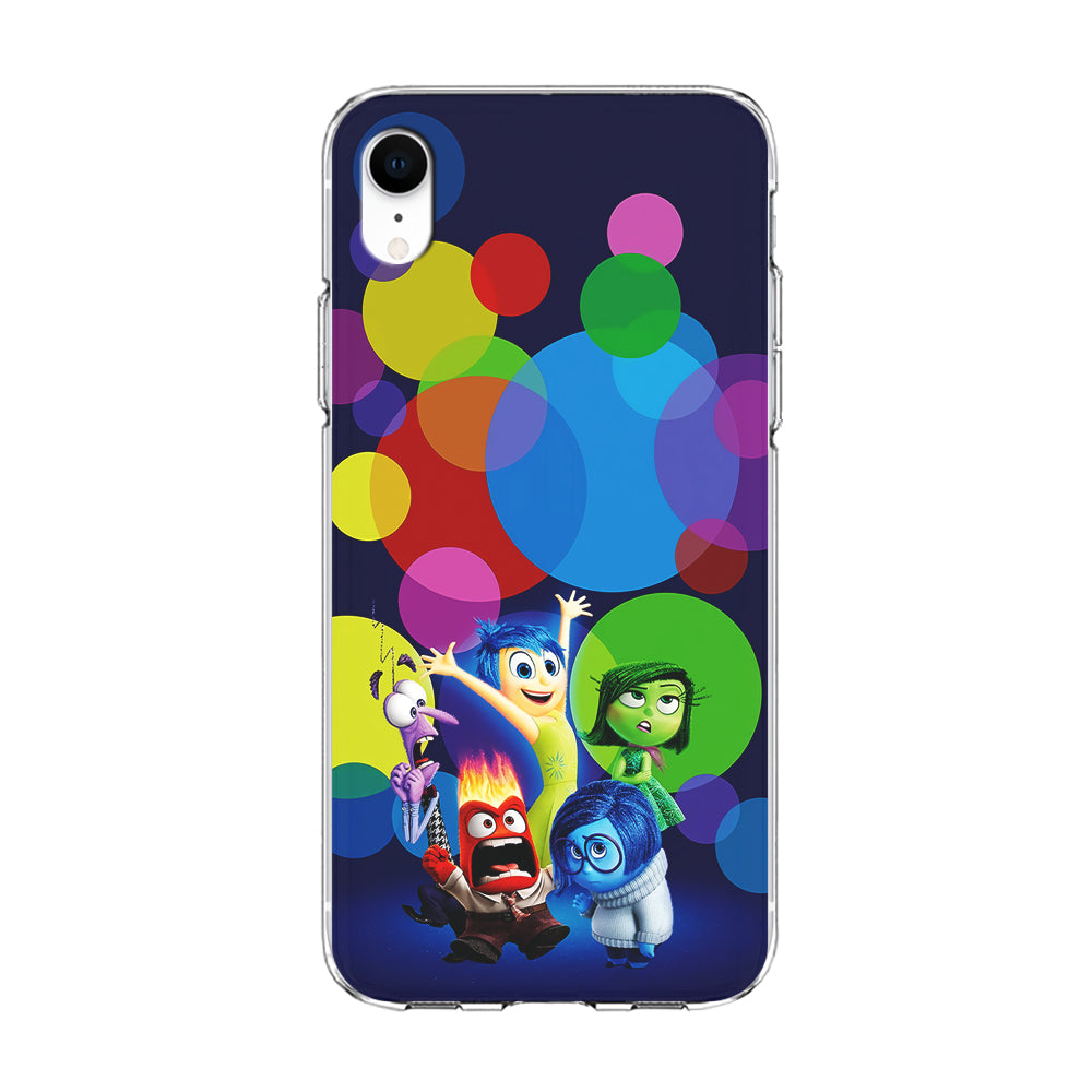 Inside Out Colorful Circle iPhone XR Case-Phone Case-Clear Soft Case-Altracase
