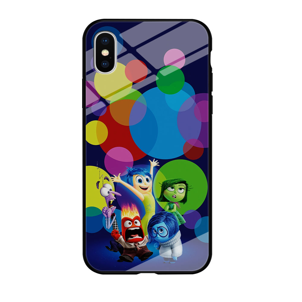 Inside Out Colorful Circle iPhone X Case-Phone Case-Tempered Glass Case-Altracase