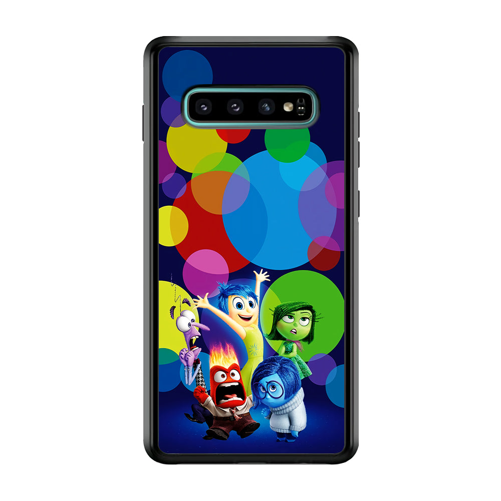 Inside Out Colorful Circle Samsung Galaxy S10 Plus Case-Phone Case-Rubber Black (2D Case)-Altracase