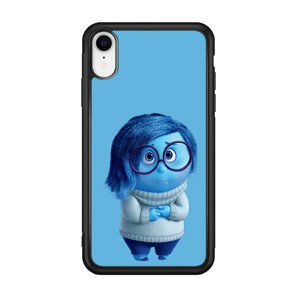 Inside Out Sadness Blue iPhone XR Case-Phone Case-Rubber Black (2D Case)-Altracase