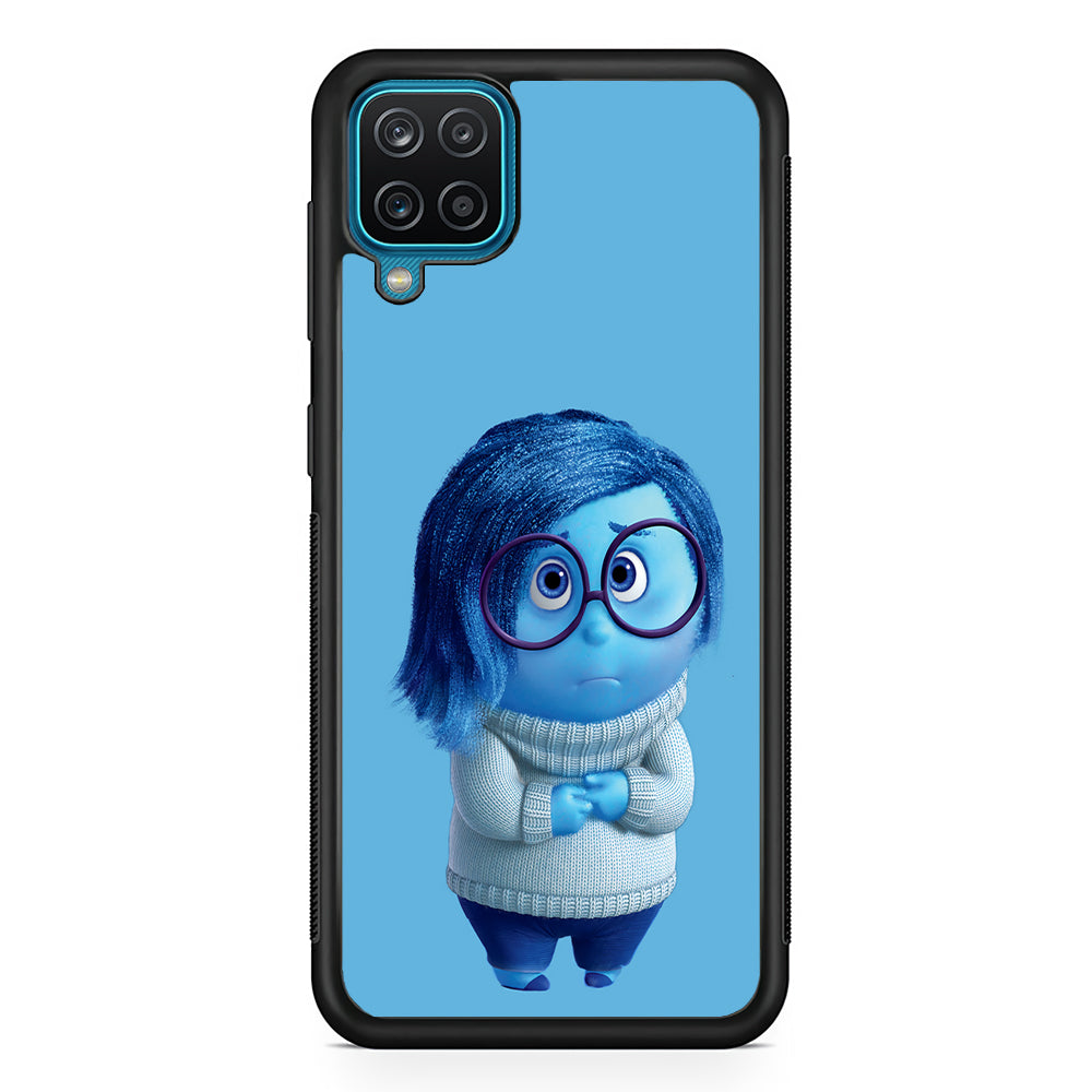 Inside Out Sadness Blue Samsung Galaxy A12 Case-Phone Case-Rubber Black (2D Case)-Altracase