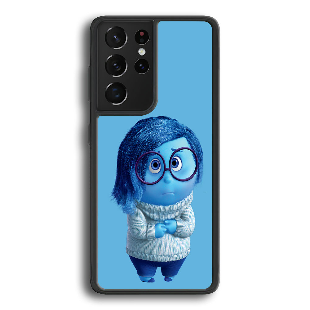 Inside Out Sadness Blue Samsung Galaxy S22 Ultra Case-Phone Case-Rubber Black (2D Case)-Altracase