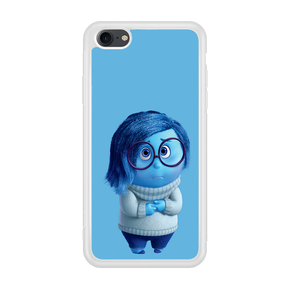 Inside Out Sadness Blue iPhone SE 3 2022 Case-Phone Case-Rubber White (2D Case)-Altracase