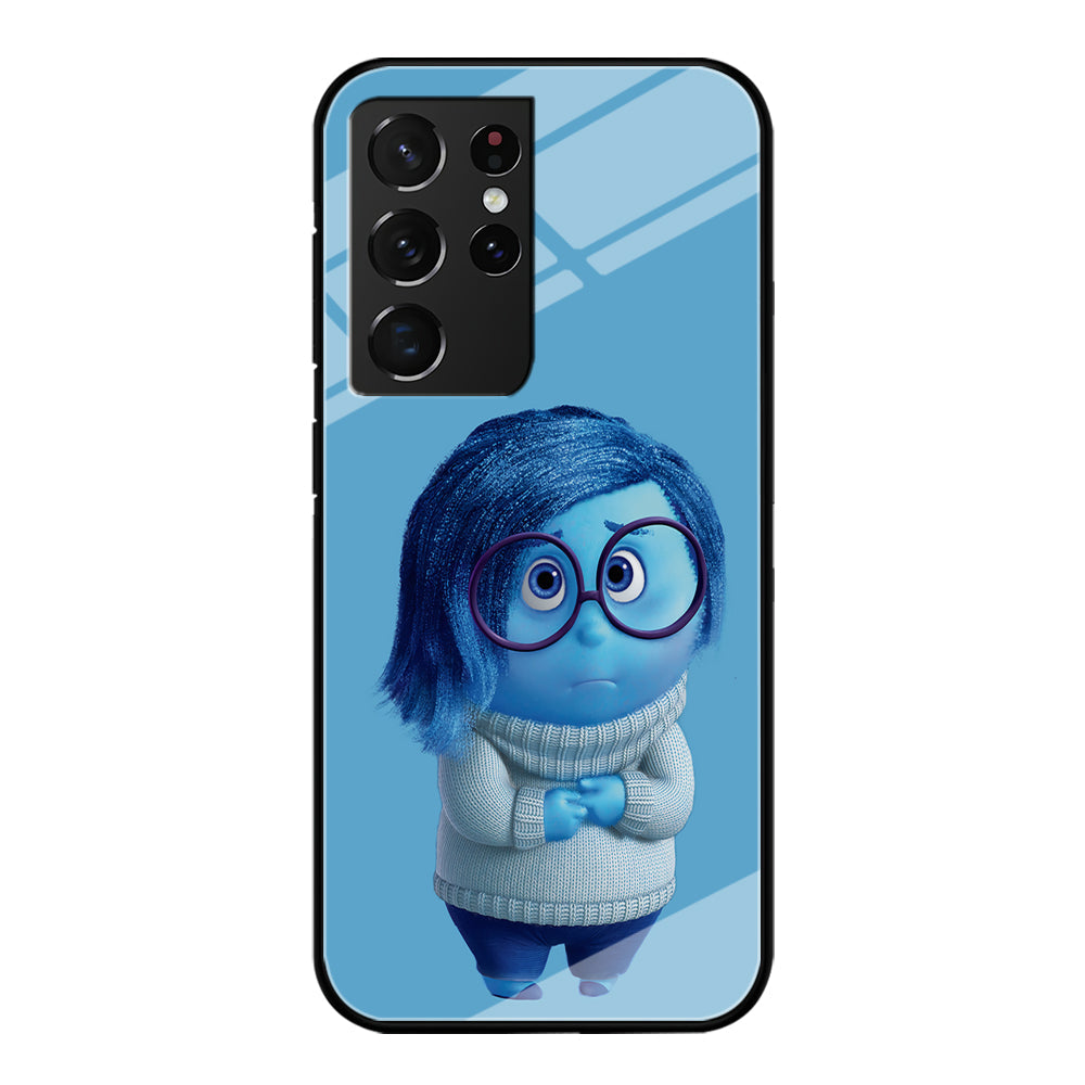 Inside Out Sadness Blue Samsung Galaxy S23 Ultra Case-Phone Case-Tempered Glass Case-Altracase