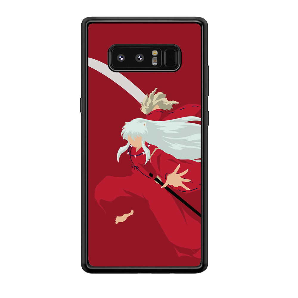 Inuyasha Red Background Samsung Galaxy Note 8 Case-Phone Case-Tempered Glass Case-Altracase