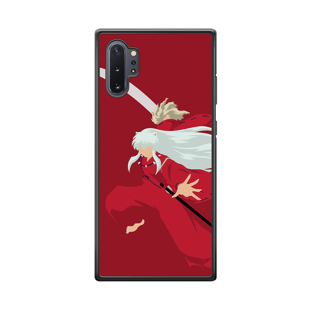 Inuyasha Red Background Samsung Galaxy Note 10 Plus Case-Phone Case-Tempered Glass Case-Altracase