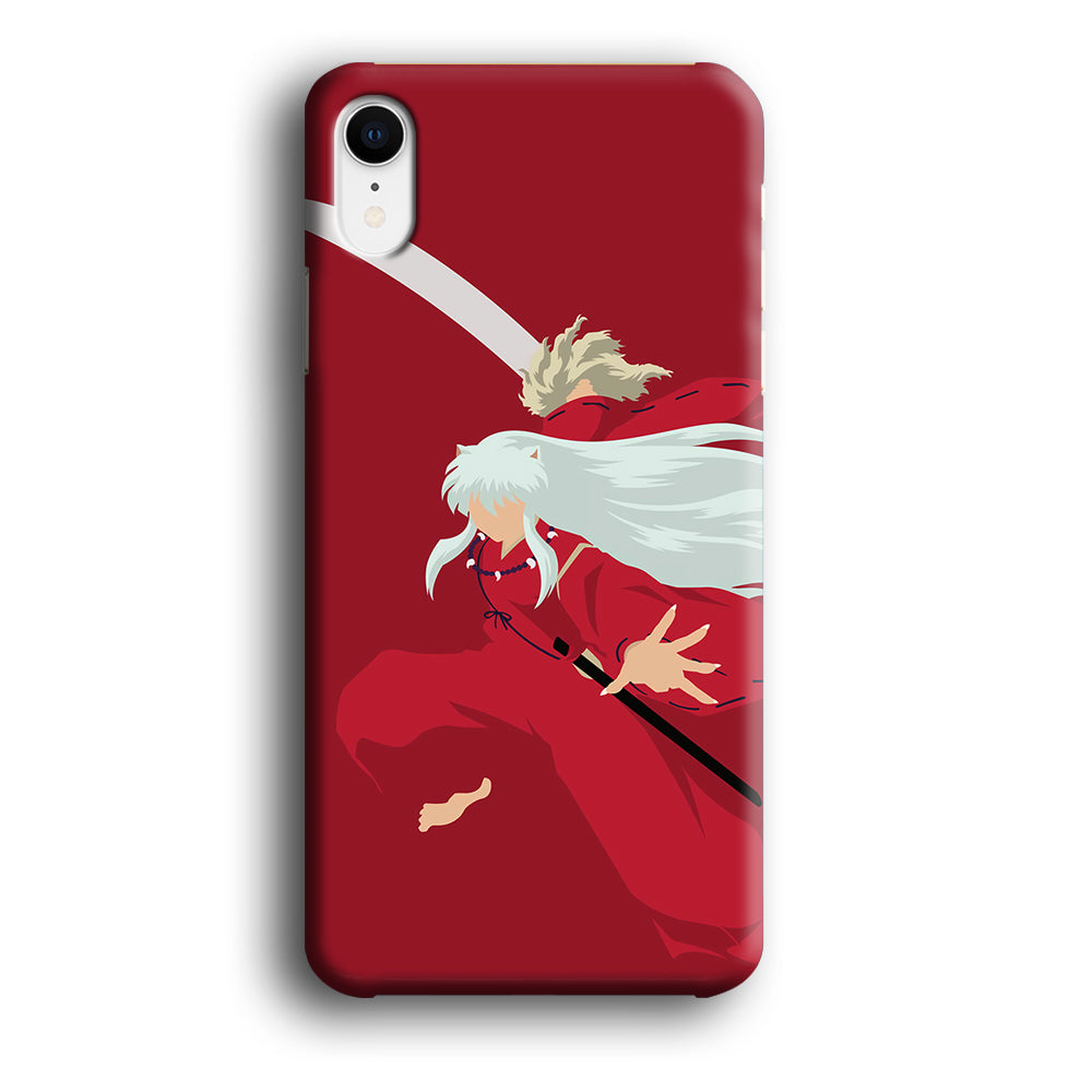 Inuyasha Red Background iPhone XR Case-Phone Case-3D Case-Altracase