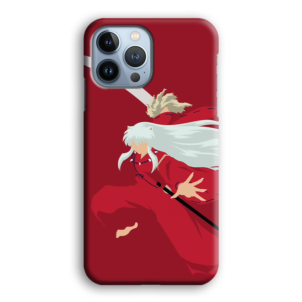 Inuyasha Red Background iPhone 15 Pro Max Case-Phone Case-3D Case-Altracase