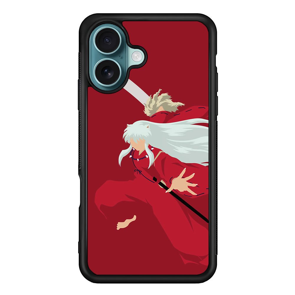 Inuyasha Red Background iPhone 16 Plus Case - Altracase