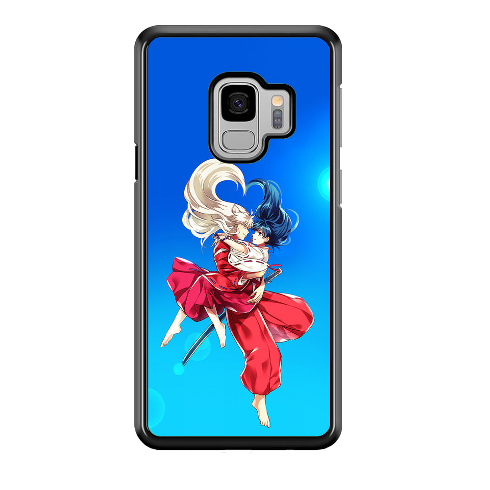 Inuyasha and Kagome Romantic Samsung Galaxy S9 Case-Phone Case-Rubber Black (2D Case)-Altracase