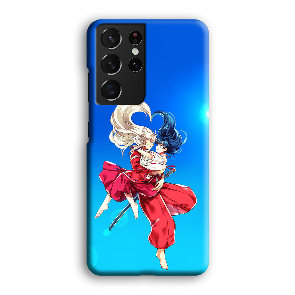 Inuyasha and Kagome Romantic Samsung Galaxy S23 Ultra Case-Phone Case-3D Case-Altracase
