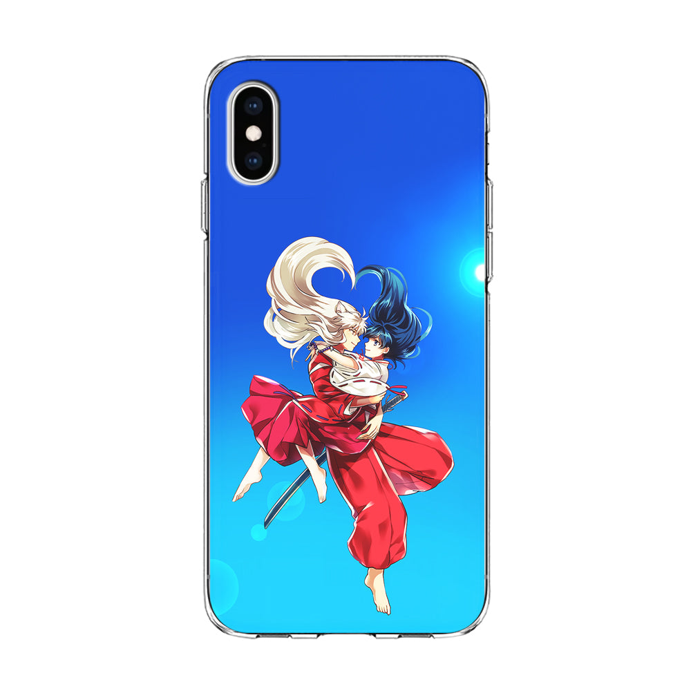 Inuyasha and Kagome Romantic iPhone X Case-Phone Case-Clear Soft Case-Altracase